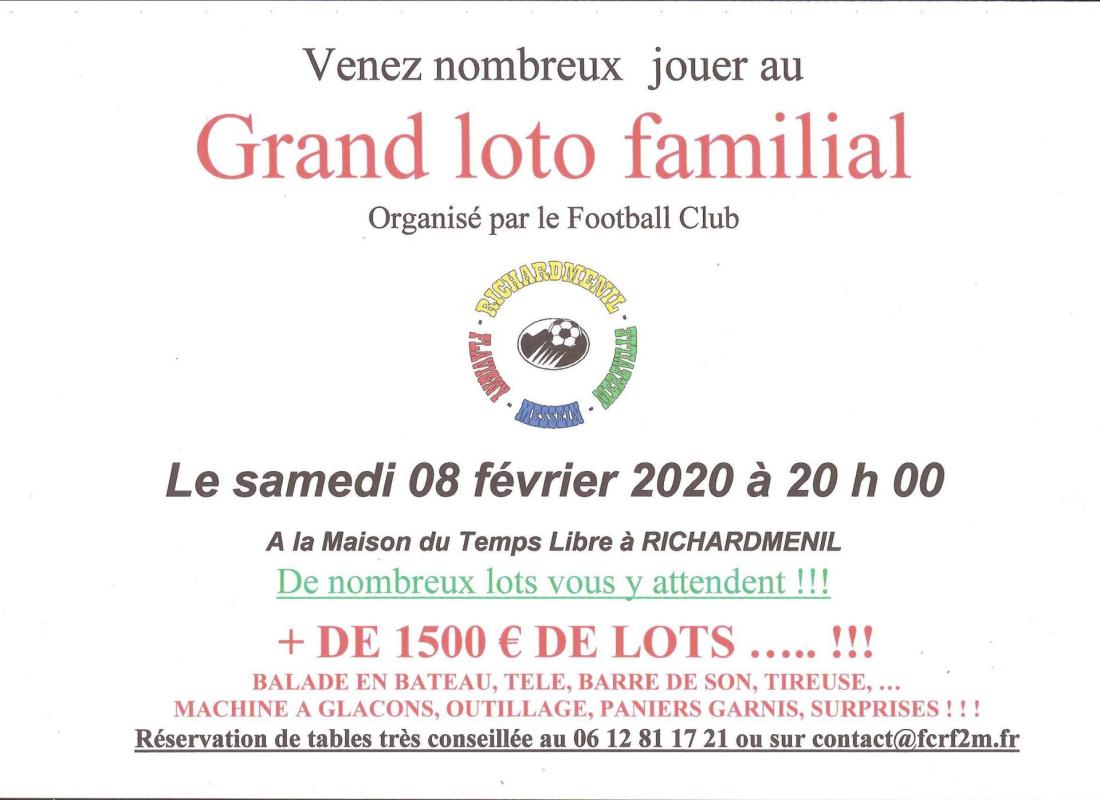 Affiche loto familial 2020